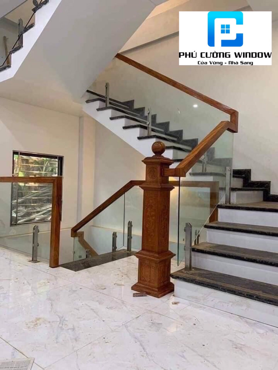 Sản phẩm của Phú Cường Window -  Báo giá cầu thang kính quảng ngãi 2023